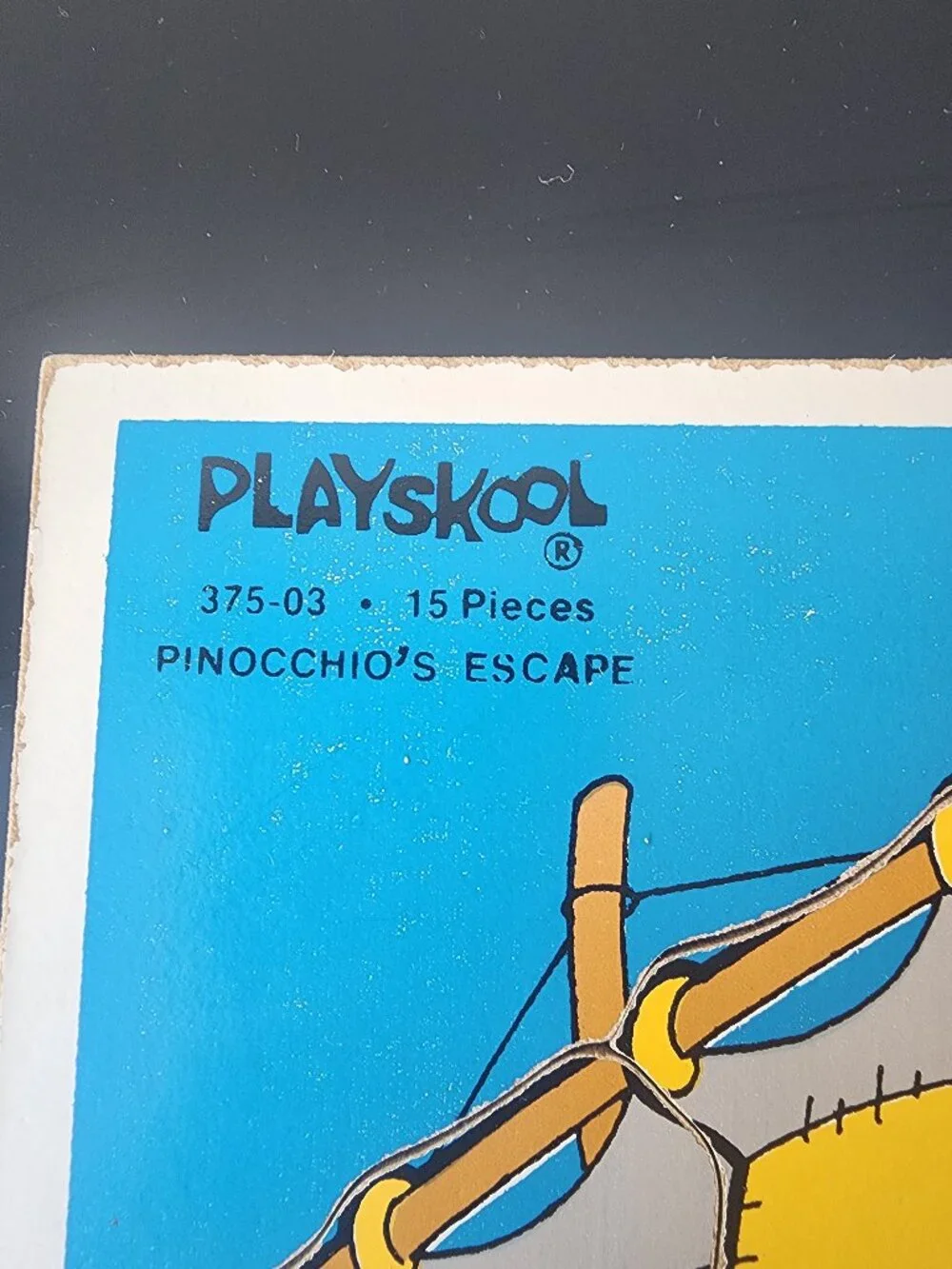 Lot of 5 Vintage 80's Wooden Playskool Tray Puzzle Boards Disney Pinocchio Yogi